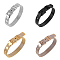 PandaHall 4pcs 4 Colors 10mm Stainless Steel Bracelets for 10mm Slide Charms -DIY Bracelet Making Supplies