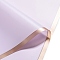 20 Sheets Gold Edge Waterproof PVC Gift Wrapping Paper, Square, Folded Flower Bouquet Wrapping Paper Decoration, Lilac, 580x580mm