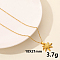 304 Stainless Steel Sun Pendant Necklace, Cable Chain Necklaces for Women
