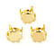 201 Stainless Steel Sew on Prong Settings, Claw Settings for Flat Back Rhinestone, Flat Round, Golden, Fit for 11mm Rhinestone, 11x6.5mm, Hole: 1.2mm