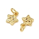 Латунные микро проложить кубического циркония подвески KK-D375-34G-01-2