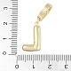 Латунные микропаве прозрачные подвески с фианитом KK-M289-01L-G-3