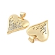 Подвески из латуни с прозрачным фианитом KK-U009-05H-G-2