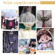 80 комплект 5-х цветных застежек-кнопок из сплава с цветочным узором FIND-NB0004-03-6
