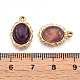 Подвески из натурального аметиста  STAS-T064-61D-3