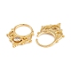 Серьги из латуни с фианитом EJEW-S219-11G-2