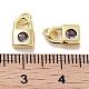 Латунные микро проложить кубического циркония подвески KK-C051-13G-04-3