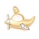 Латунные микро проложить кубического циркония подвески KK-U040-04G-1