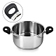 Бакелит с ручкой кастрюли из нержавеющей стали FIND-WH0126-456A-6