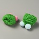 Шерстяная мини-шапка крючком с двойным помпоном DIY-WH0032-56G-2