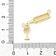 Латунные микро проложить кубического циркония подвески KK-G522-48G-2