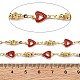 Латунные сердечные цепи KK-D368-03G-H-2