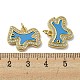 Латунные микро проложить кубического циркония подвески KK-H457-04G-01-3
