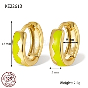 925 толстые серьги-кольца из стерлингового серебра TA7225-1