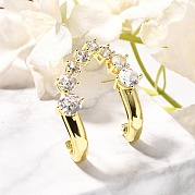 Серьги-гвоздики из циркония EJEW-C126-09G