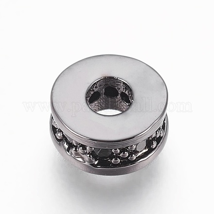 Латунные микро проложить кубического циркония бусы ZIRC-F088-037B-1