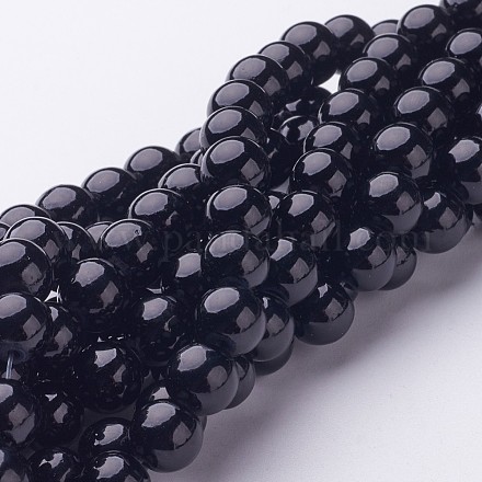 Естественно Mashan нефрита круглые бусины нити X-G-D263-8mm-XS32-1