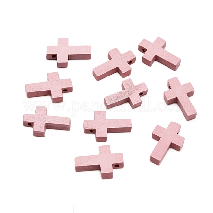 Окрашенные деревянные подвески WOOD-WH0025-60B-1