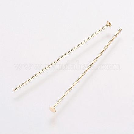 Латунные штифты с плоской головкой KK-E680-02-0.8x40mm-G-1