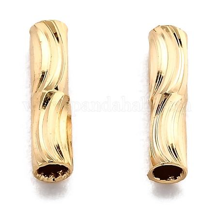 Гофрированные латунные бусины KK-H759-27A-G-1