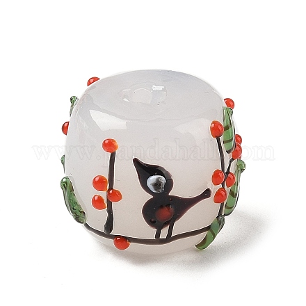 Бусины ручной работы в технике лэмпворк с неровностями LAMP-M025-01A-1