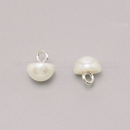Пластиковые кнопки 1-отверстие BUTT-WH0022-06E-1