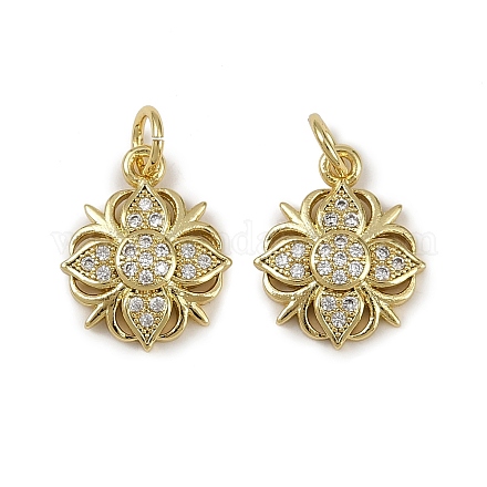 Латунные микро проложить кубического циркония подвески KK-I358-063G-L-1