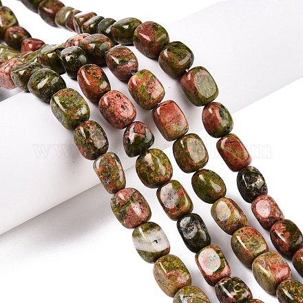 Природные Unakite бисер нитей G-T138-111-1