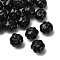 Handmade Lampwork Beads, Pumpkin, Black, 9~10x8mm, Hole: 1.2mm