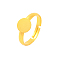Brass Ring Components, Pad Ring Findings, For Jewelry Making, Adjustable, Golden Color, Lead Free and Cadmium Free, 3x17mm, Inner Diameter: 17mm
