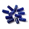 Acrylic Beads, Tube, Imitation Gemstone, Column, Dark Blue, 20x8mm, Hole: 2mm