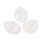 Natural Quartz Crystal Cabochons, Teardrop, Faceted, 18x13x6mm