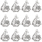 80pcs Alloy Pendants, Tibetan Style, Sailing Boat, Antique Silver, 28x22x2mm, Hole: 2mm