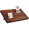 NBEADS 7 Slots Wooden Earring Display Stands, Wood Earring Card Holder with 2 Detachable Pegs Sienna Jewelry Earring Display Earring Holder Organizer for Selling, 29x19cm