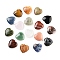 Heart Natural Mixed Gemstone Palm Stones, Anxiety Healing Thumb Stone, 19.5~20.5x20~20.5x5.8~6.8mm
