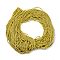 Polyester Thread Package Yarn Phnom Penh, for Custom Woven Jewelry Making, Goldenrod, 5mm, about 97~100m/bundle
