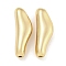 Brass Beads, Cadmium Free & Nickel Free & Lead Free, Nuggets, Real 18K Gold Plated, 23x8x6mm, Hole: 1.7mm
