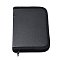 PU Leather & Oxford Cloth Zipper Storage Case, Carrying Case for Jewelry Making Tools, Black, 13.5x18.8x3cm