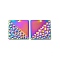Ion Plating(IP) 304 Stainless Steel Pendants, Square Charm, Rainbow Color, 22x22x1mm, Hole: 1.6mm