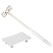 OLYCRAFT 6.3x1.3x0.6 Mini Stainless Steel Hammer Jewelry Hammer Dual Head Hammer with 1.6x2.4x0.6 Steel Plate for Jewelry Metal Stamping