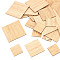 Square Wooden Boards for Painting, BurlyWood, 30pcs/set
