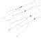 Adjustable Stainless Steel Slider Necklaces Making, with Enamel, Stainless Steel Color, Mixed Color, 19.68 inch(50cm)