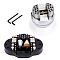 Alloy Stone Inlaid Holder, with Plastic Findings, Hexagon Wrenchs, Platinum, 10~169x10~106x6~98x5.5~40mm, 32pcs/set