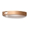 Ion Plating(IP) 304 Stainless Steel Connector Charms, Curved Rectangle Links with Hollow Heart, Rose Gold, 38.5x6x1.5mm, Hole: 1.4mm