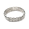 Tarnish Resistant 201 Stainless Steel Watch Band Bracelets, with 304 Stainless Steel Clasps, Stainless Steel Color, 8-5/8x5/8x1/4 inch(22x1.6x0.55cm)