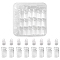 20Pcs Glass Bottle Pendant Decorations, Wishing Bottles, with Plastic Plugs, Clear, 2.45x1cm, Hole: 2mm, Capacity: 1ml(0.03fl. oz)