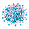 Opaque Glass Round Seed Beads, Mixed Colors, Light Sky Blue, 2~2.5x1.5~2mm, Hole: 0.9mm, about 12000pcs/bag