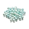 Baking Painted Pearlized Glass Pearl Round Beads, Pale Turquoise, 4x3.5mm, Hole: 1mm, about 6000pcs/500g