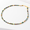 Simple Design Natural African Turquoise(Jasper) Beaded Necklaces for Women, 15.75 inch(40cm)