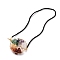 4Pcs Elastic Bookmarks, Tree of Life Tumbled Natural Gemstone Beaded Book Marker, Flat Round, with 1Pc Rectangle Velvet Pouches, 325x2mm